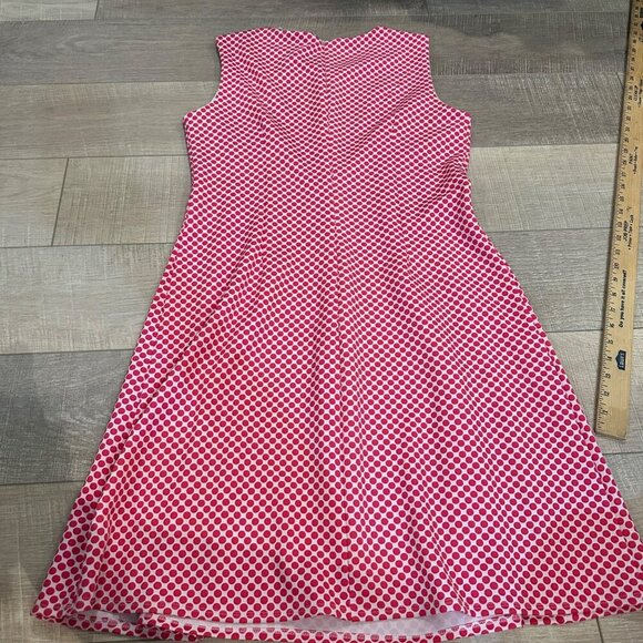 I LE SIZE 10 PINK POLKA DOT WOMENS DRESS NEW - Picture 8 of 9
